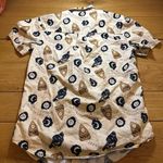 Unique Vintage Ouija x  button up all over print small Photo 4