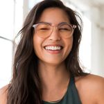 DIFF eyewear Peace Light Pink Blue Light Glasses NEW Photo 0