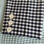 J.Crew Remi Pant Womens 8 Gingham White Navy High Rise Slim Cropped Ankle #AJ336 Photo 6