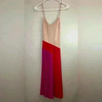 CUSHNIE Women’s Pink Pleated Midi Dress Size 2 Photo 1