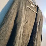 onetheland Gray Fringe Poncho Shrug with Open Front SZ L Cardigan Over The Shoulder Western Photo 4