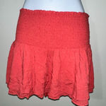 Blue Life  WOMENS CORAL SMOCKED WAIST MINI SKORT‎ SIZE S Photo 0