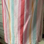 Talbots Pink Colorful Metallic Stripe Square Neck Tank Top Photo 5