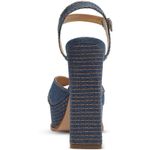 Schutz  Blue Denim Platform Sandals Photo 1