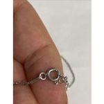 Handmade Turkish  925 Sterling Silver Turquoise / Cz  Evil Eye Necklace 16-18" Photo 2