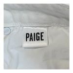 Paige  Cindy Crisp Crop White Jeans Raw Hem High Rise Denim Women Size 24 Photo 11