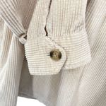 Aerie Corduroy Shacket Cream Oversized Shirt Jacket Photo 13