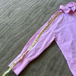 ZARA  cute bubblegum pink oversized poplin button down shirt Photo 12