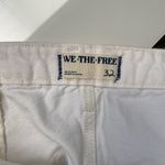 Free People NWT  White Beginner’s Luck Low Rise Slouch Jeans Shorts Size 32 Photo 8