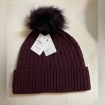 Lululemon NWT  Women’s Cable Knit Pom Beanie Cassis Maroon Color Photo 6