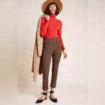 Anthropologie Essential Slim Stretch Trouser Geometric Print Ankle Pants Size 0 Photo 3