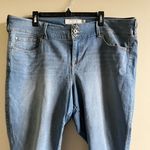 Torrid  Women's Size 22S Blue Denim 3-Button High Rise Stretch Ankle Jeggings‎ Photo 2