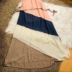 YA Los Angeles color block sleeveless maxi dress size Small Halter Style Top Photo 0