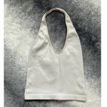 BDG  Urban Outfitters Beige Halter Ribbed Seamless Crop Tank Size Medium Photo 0