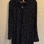 Ripe maternity dress Black and White Polka Dot floral Long Sleeve Dress large Photo 0