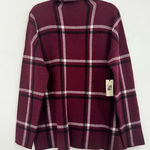 Max Studio . Women's Burgundy Plaid Sweater 🍷
*NEW WITH TAGS 🏷️ Photo 0