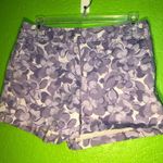 New York And Company  Floral Purple Casual Shorts Photo 5