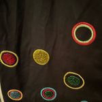 Wildlife New York black beaded & embroidered pencil skirt with back slit. Size 6 Photo 2