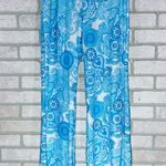 Jude Connally Trixie Wide Leg Vibrant Blue Paisley Pants Size XS Photo 2