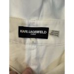 Karl Lagerfeld  PARIS Women's White Pleated‎ Wide-Leg Pants Size 6 Photo 4