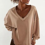 Free People We the Free Palm Springs Crewneck Sweater in Mauve NWT M $78 Photo 0