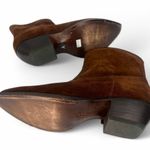 Frye  | 6.5 | Brown Suede Sacha Bootie (Women) Boots Pointed Toe Western *Rare Photo 1