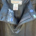 Flying Tomato  Women’s Faux Leather Wide Leg Black Pants Size Medium New Photo 2
