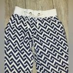 All For Color Linen Trouser Beach Pants  White Navy S Photo 3