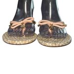 Kate Spade  Shoes Pale Pink & White‎ Mystic Bow Thong Sandals Size 8.5 Flip Flop Photo 2