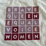 FEED Brave Queen Equal Voice Women Organic Cotton Tote Bag Purple Photo 1