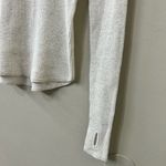 margaret o'leary Margaret O’Leary Shirtail Waffle Crew Sz M Light Cream Color Photo 3