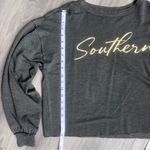 Thread & Supply That Cozy Life “Southern” Charcoal Gray Long Sleeve Swea… Size XS Photo 7