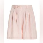 Posse Pierre Pleated 100% Linen Shorts Sz Small Photo 2