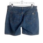 Carhartt Women’s Size 10 Denim Jean Shorts Blue Workwear Modest Casual Photo 1