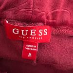 Guess  Ladies  Velour Red Embossed Pants Photo 3
