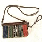 Blazin Roxx  Womens Crossbody Belt Bag Savannah Studs Tapestry Purse Southwestern Photo 0