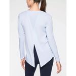 Athleta Essence Women's L White Semi Fit Long Sleeve Top Style 384298 Work Out Photo 10