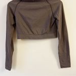 Gymshark  Vital Seamless 2.0 Long Sleeve Crop Top Brown Marl Long Sleeves Photo 6