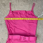 Julia Jordan  Cowl Neck Belted Satin Maxi Dress Hot Pink‎ 10 Photo 7