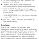 Champion Powerblend, Fleece Warm and Comfortable Joggers for Women black Small Photo 13