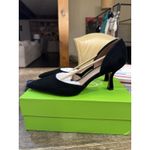 Sam Edelman  Victoria D'Orsay Pointed Toe Pump Size 9.5 Black Suede Photo 1