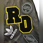 Adidas Originals Rita Ora RO Patch Faux Leather RARE Mini Skirt Y2K Streetwear M Photo 2