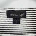 J.Jill Womens Striped Boat Neck Long Sleeve Split Hem Tunic Rayon‎ Shirt Small White Photo 2