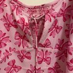 ASOS  Design Womens Mini Dress Size 12 Light Pink With Hot Pink Bows Print NWOT Photo 2