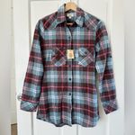 NEW! Matchstick Women’s Plaid Flannel Shirt 100% Cotton Blue Pink Size XS Photo 3