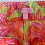 Lilly Pulitzer  Pants Womens Small S Floral Palazzo Patterned Cotton Pink Orange Photo 4