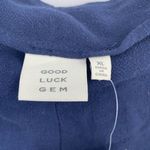 Good Luck Gem  Navy blue solid woven shorts XL Photo 5