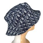 Dior Christian Monogram Bucket Hat Size 57 Blue Jacquard Photo 5