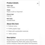 Puma Women's Amplified Light Weight Hoodie in Blue Spruce Size: Medium Photo 5