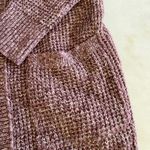 Abercrombie & Fitch Abercrombie Fitch Women's Hooded Cardigan Sweater Mauve Speckled Knit Size S Photo 3